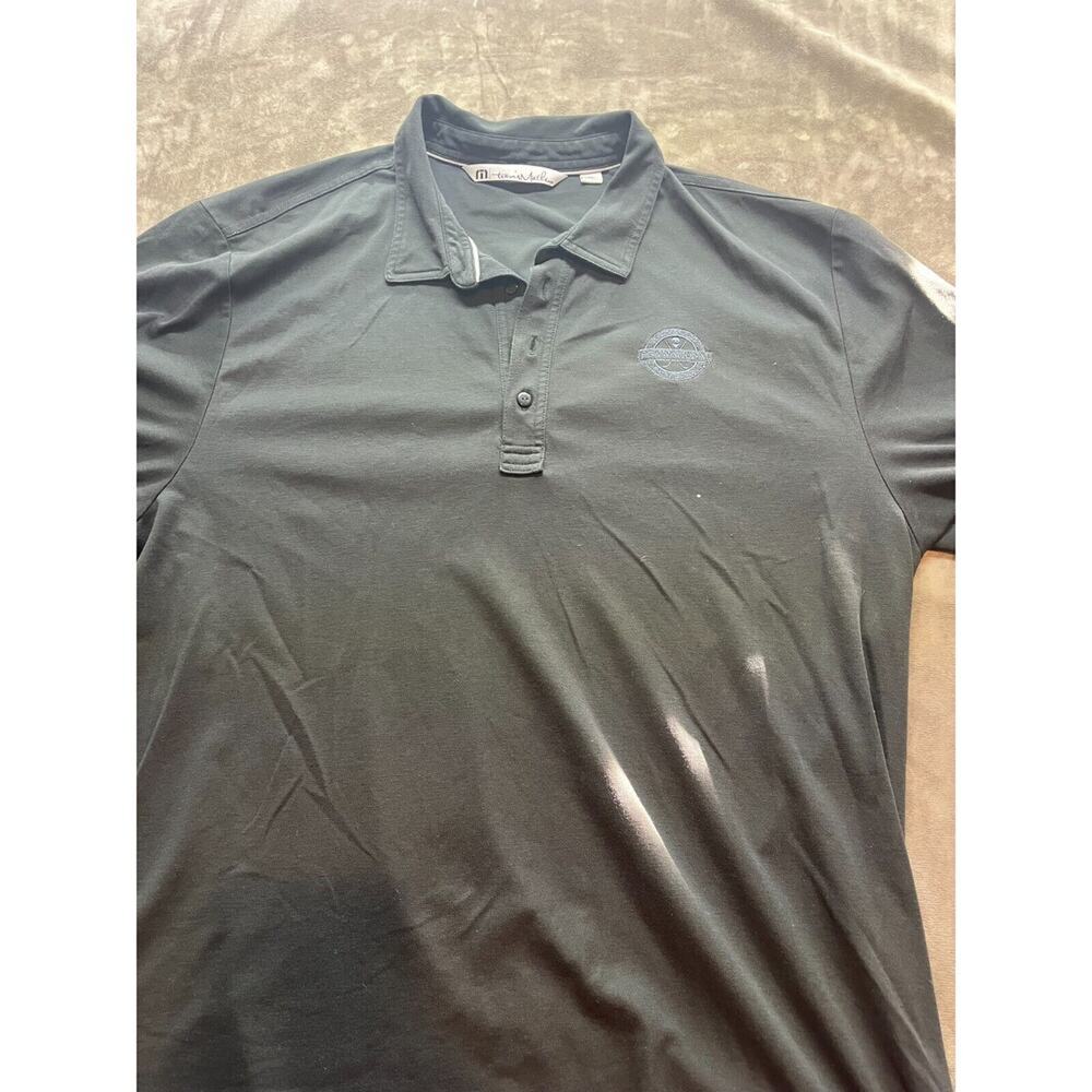 Travis Mathew Polo Shirt Men’s XXL Black Pga National Palm Beach Logo